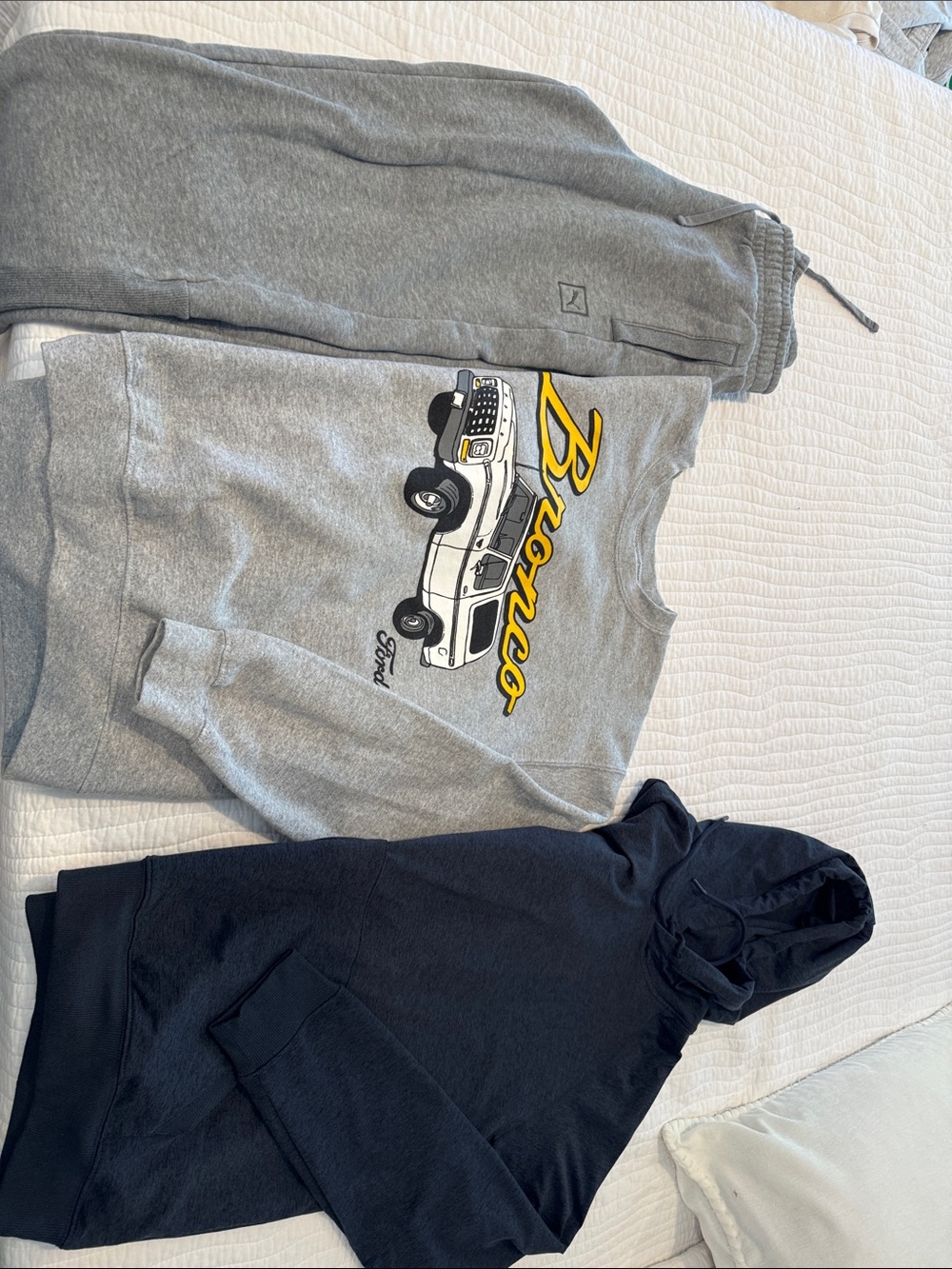 Bronco Graphic Sweatshirt and Jogger pants and hoodie